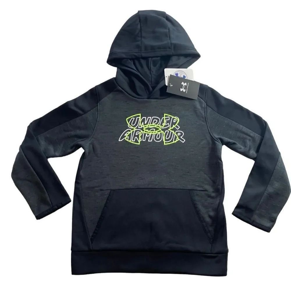 Under Armour Boys YSM Gray Fleece Plus Hoodie